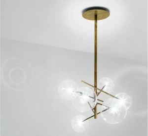 Gallotti&Radice Галогенный подвесной светильник из латуни Bolle