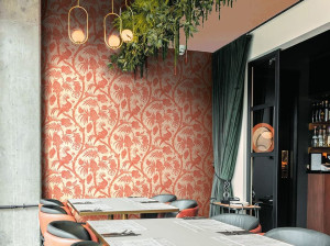 Цветочные узоры нетканые обои