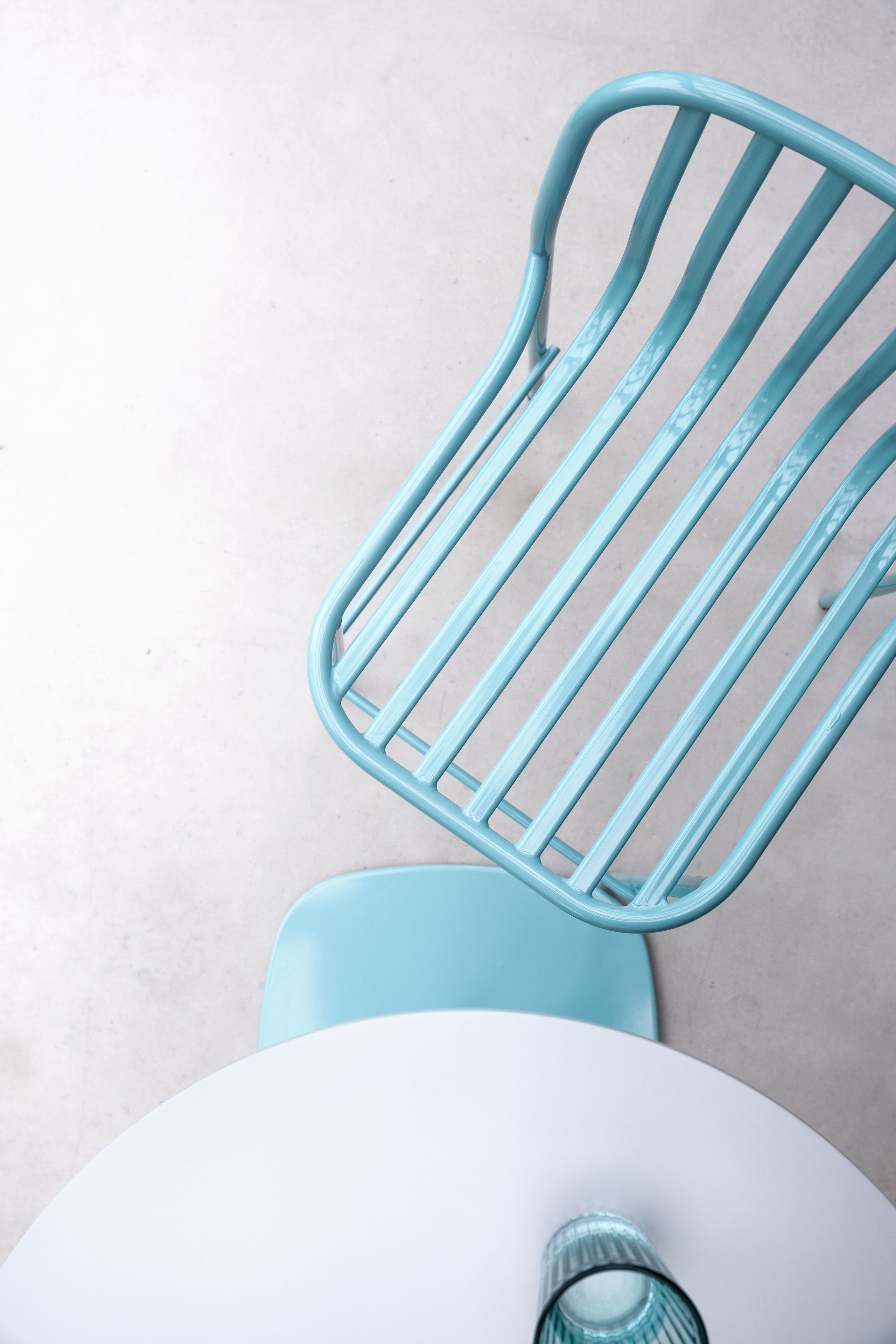 Металлический штабелируемый стул с открытой спинкой TrabA' Metis ARCH-00141371 - Вид №18