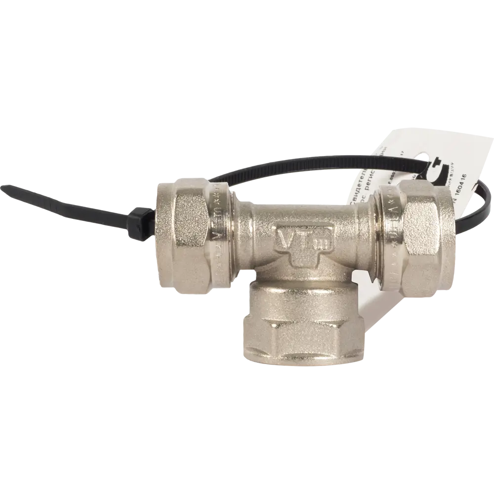 Тройник обжимной Valtec 16×1/2" для систем водоснабжения и отопления 10519420 STLM-0000574 - Вид №2