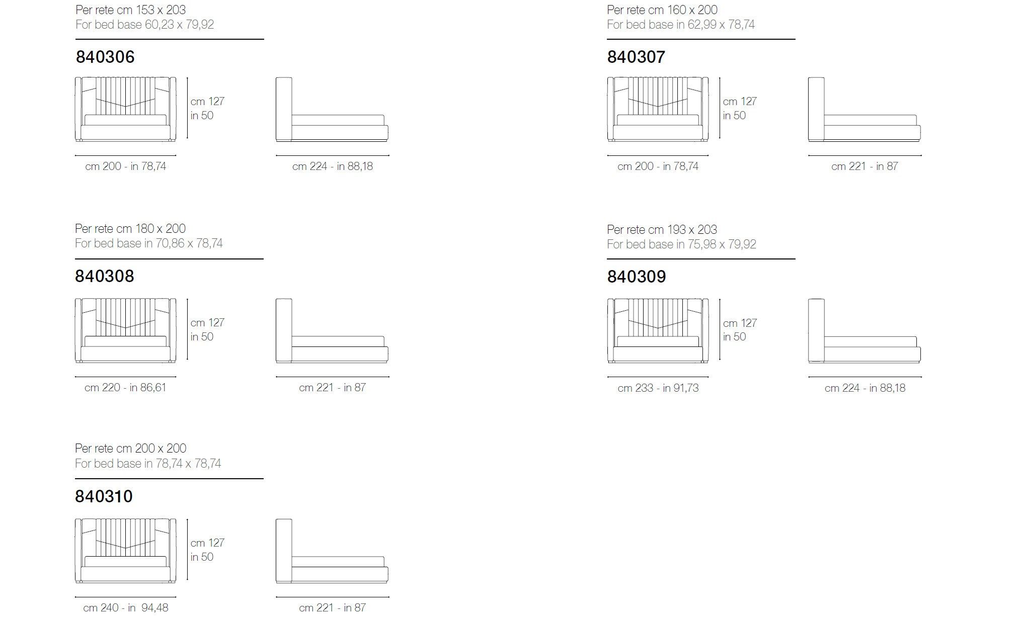 Двуспальная кровать с мягким изголовьем Grilli ARCH-00150676 - Вид №2