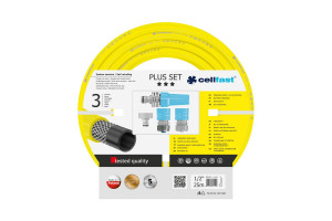 15886634 Поливочный набор PLUS: шланг 1/2”, 25 м + комплект соединителей IDEAL 10-290 Cellfast