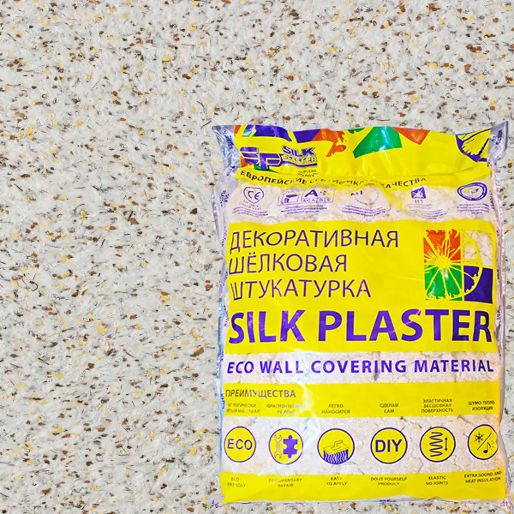 Жидкие обои Silk Plaster Норд 922 1 кг цвет белый с вкраплениями 82453394 STLM-2066940 