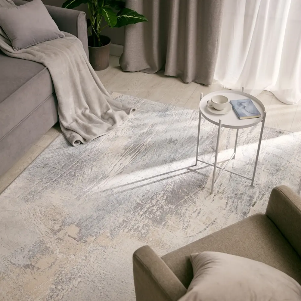 Ковер вискоза MAYUMI 018/5191 160x230 см цвет серый / серебристый RAGOLLE STLM-2086003