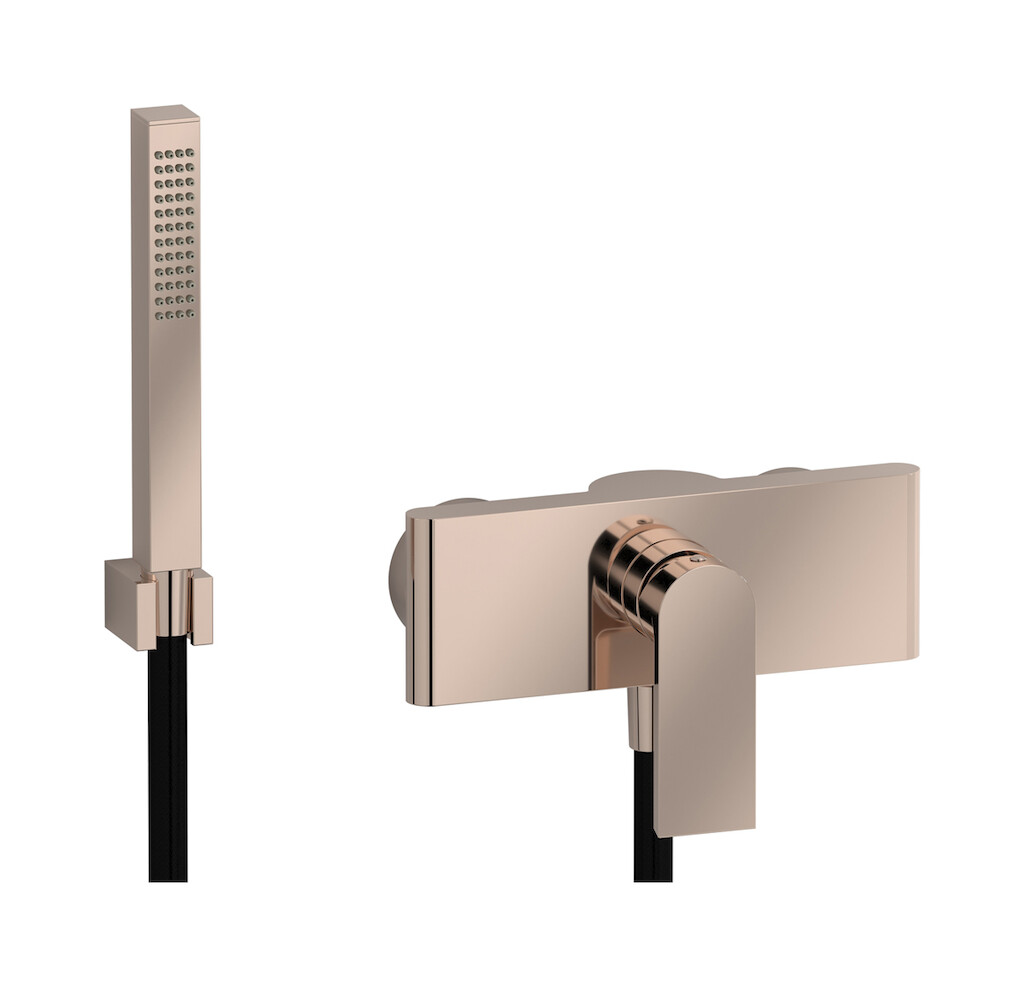 Встроенный смеситель для душа в комплекте с душевым гарнитуром. WE ARE IB k3350rs Rose Gold K3