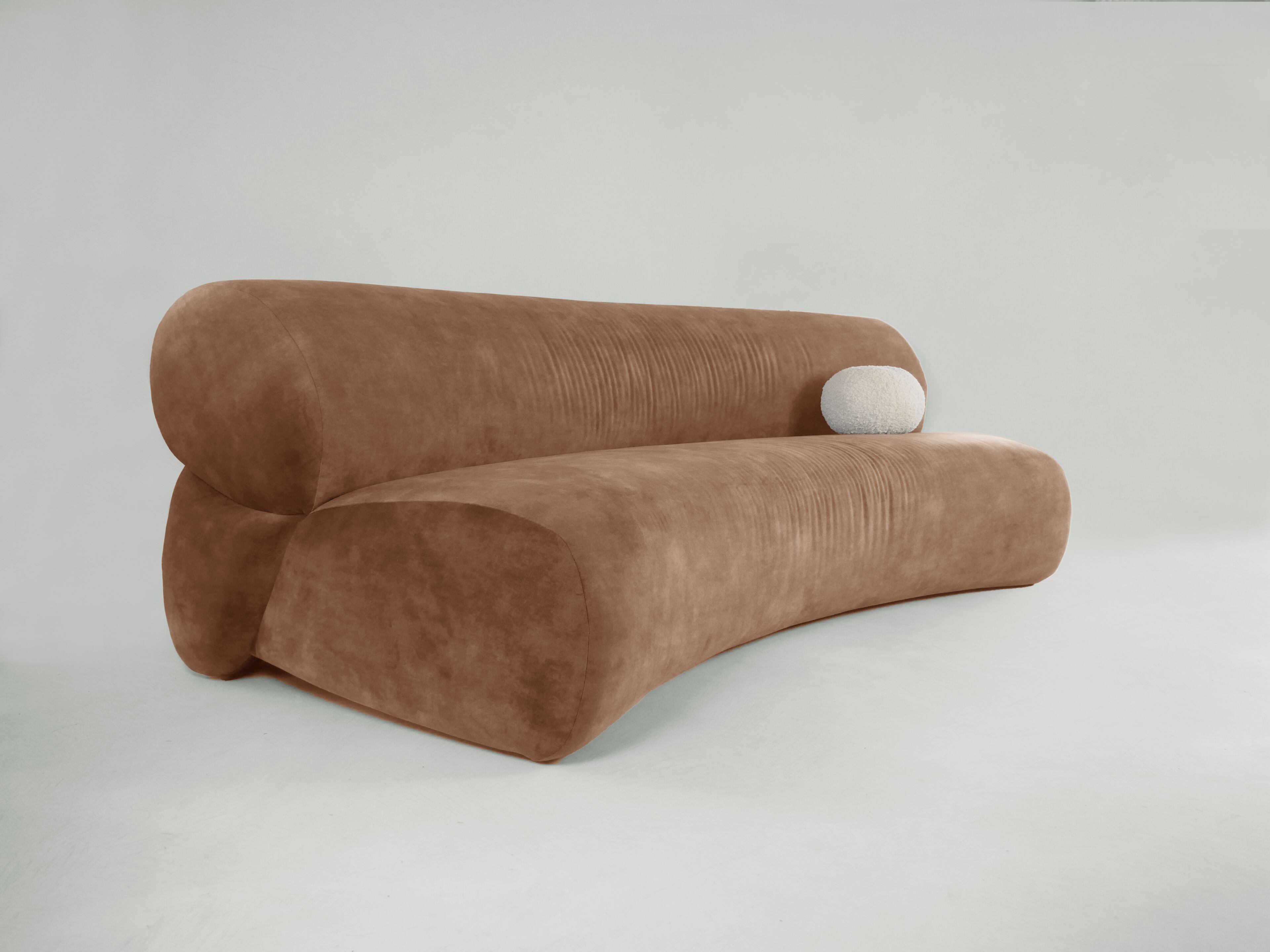 3-местный бархатный изогнутый диван DOVAIN STUDIO Pipa ARCH-00064880 - Вид №7