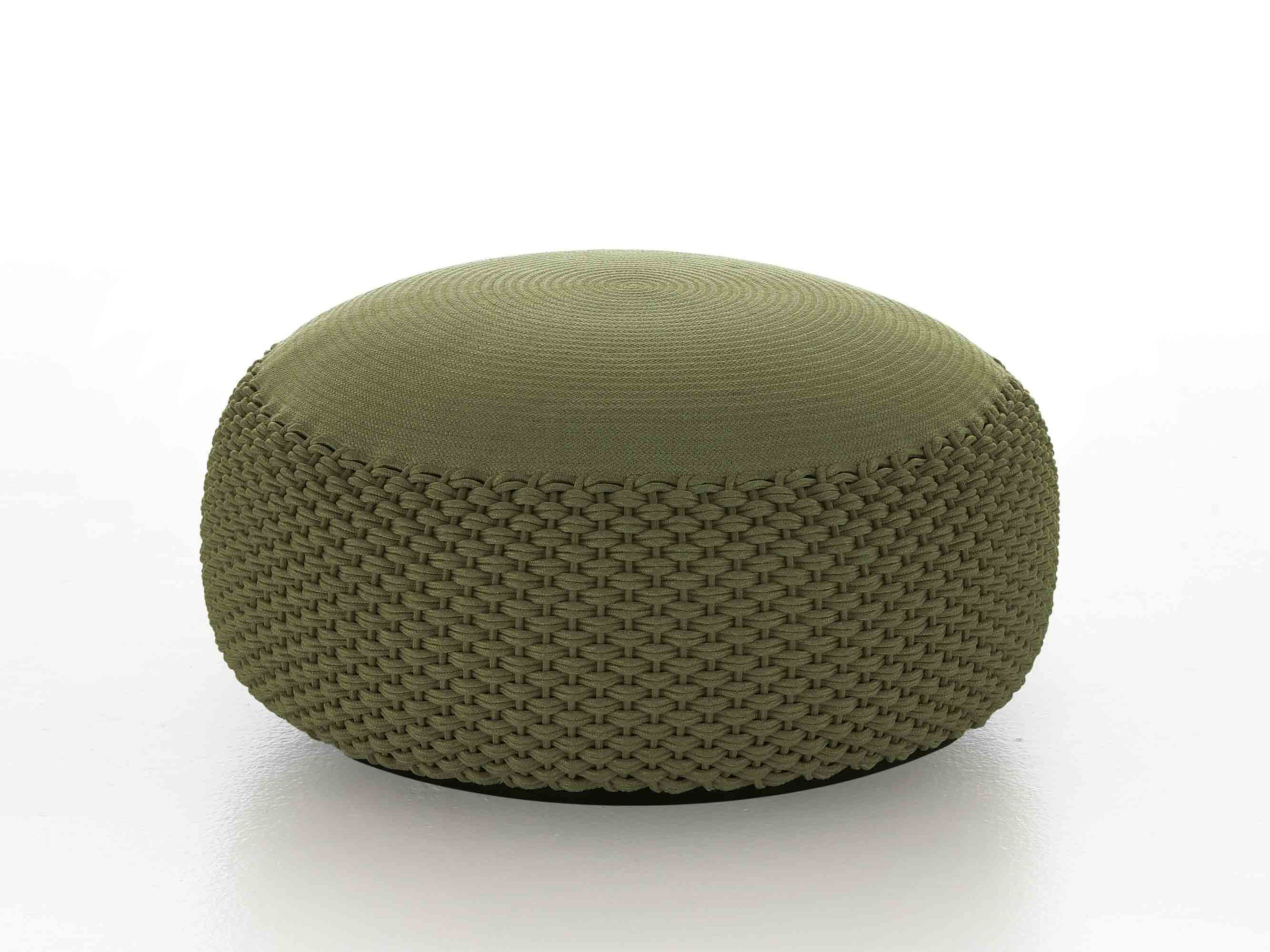 Мягкий и плетеный садовый пуф Nodo Italia BIG STONE ARCH-00001777