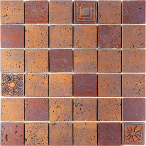 Декоративная мозаика RBZ-3B-5-305x305 30.5x30.5см мрамор цвет коричневый SKALINI Royal Bronze
