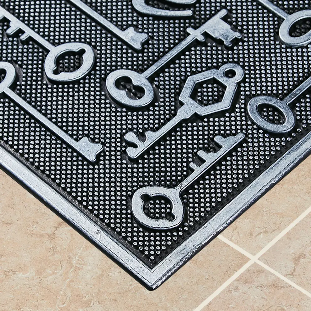 Коврик Inspire для улицы резина ARARAS 45x75 см цвет черный STLM-2019438 - Вид №1