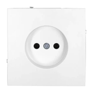 Розетка встраиваемая Mirkl Grace белая без заземления 89393852