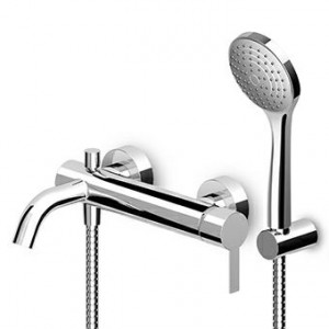ZGL139 Смеситель ванна-душ внешний однорычажный с переключателем, аэратором, душевым комплектом, ручным душем Z94743. Для отделок C3 и N1 ручной душ Z94731. Zucchetti Gill