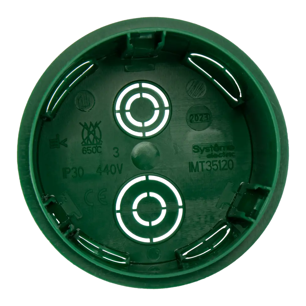 Распределительная коробка скрытая Systeme Electric 70x70x40 мм 8 вводов IP20 цвет зёленый IMT351201 STLM-2135812 - Вид №2
