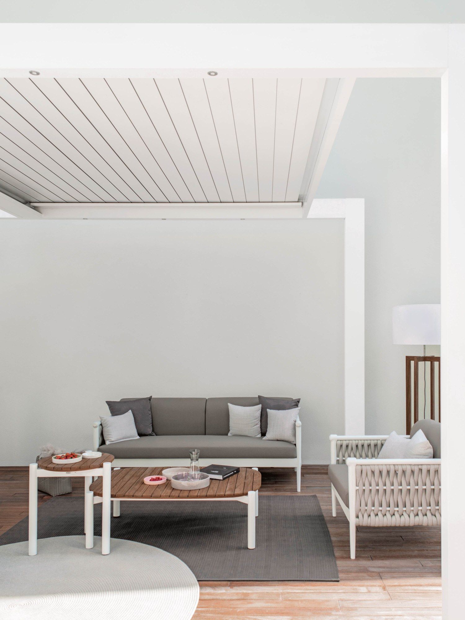 Прямоугольный садовый столик из тика и алюминия Atmosphera ARCH-00122548 - Вид №5