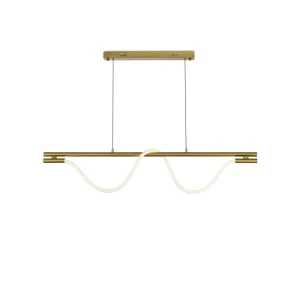 Светильник подвесной светодиодный Moderli Zhongshan Davis Lighting V10679-PL 12 м² нейтральный белый свет цвет золотистый