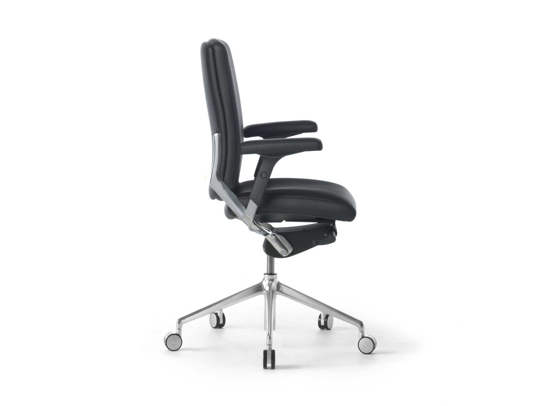 Кожаный операционный офисный стул SITIA Black Or White ARCH-00002677 - Вид №1