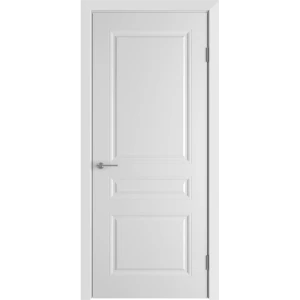 Комплект двери Стелла глухая 70x200 см эмаль белый с добором 150 мм