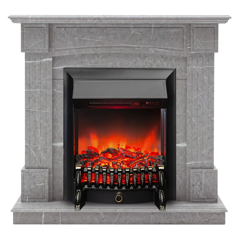 Обрамление REALFLAME Andrea для электрического камина серое 89231571 STLM-1574738