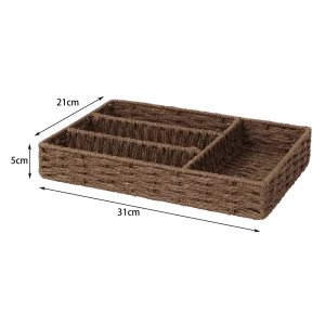 Корзина Konsensa 31x21x5 см бумага цвет коричневый 89439481 STLM-2183786