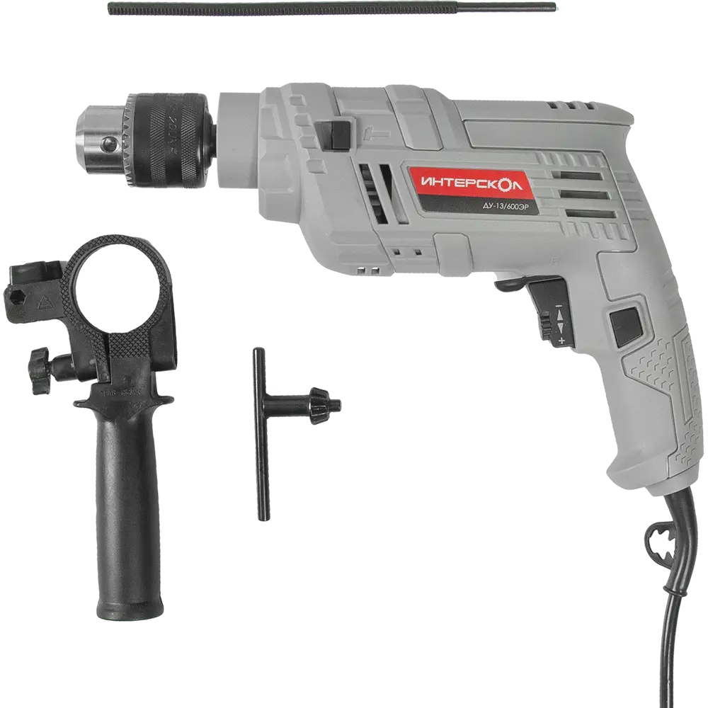 Дрель сетевая ударная Интерскол ДУ-13/600ЭР, 600 Вт STLM-2068493 - Вид №4