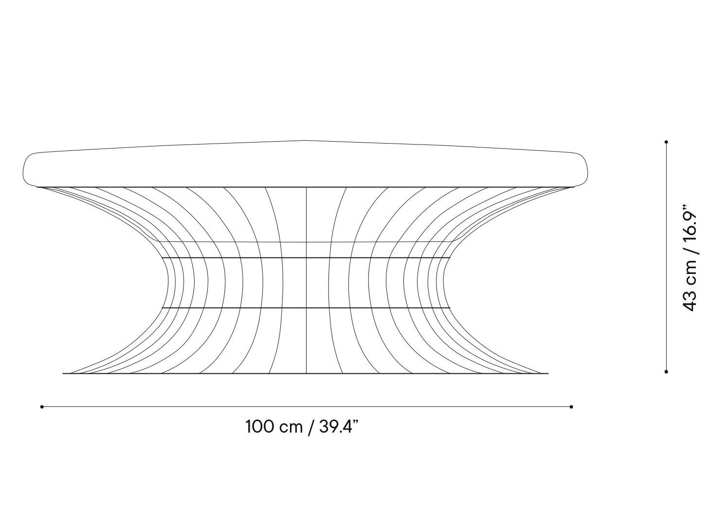 Круглый садовый пуфик iSimar Болония ARCH-00029876 - Вид №2