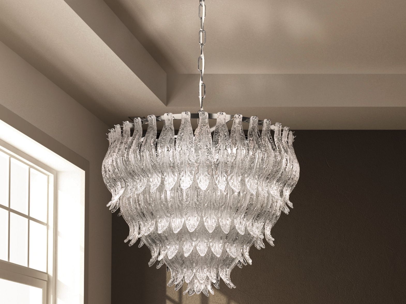 Подвесной светильник из муранского стекла Patrizia Volpato лепестки ARCH-00047977 - Вид №1