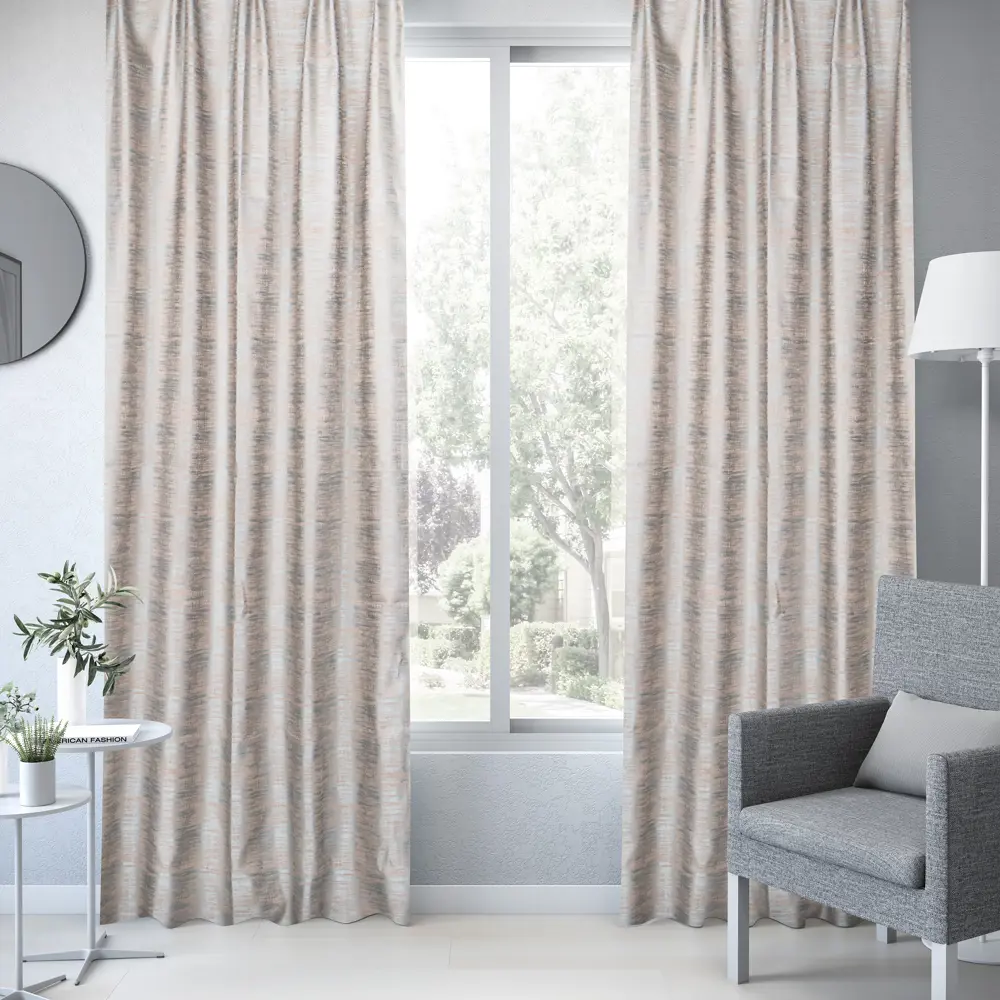 Штора на ленте Etnea 160x280 см цвет синий 83406884 STLM-2205349 INSPIRE  - Вид №3