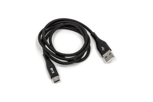 17858527 USB-кабель AM-Type-C 1 метр, 5A, нейлон, чёрный, 23750-BC-029tBK BYZ