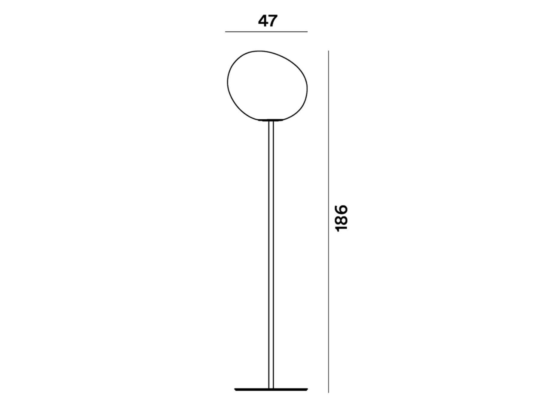 Напольная лампа из дутого стекла Foscarini Gregg ARCH-00064719 - Вид №7