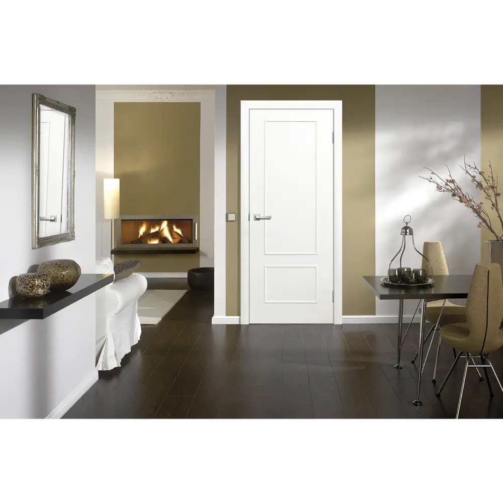 Дверь межкомнатная Классика глухая ламинация цвет белый 80x200 см VERDA STLM-2138785 - Вид №8