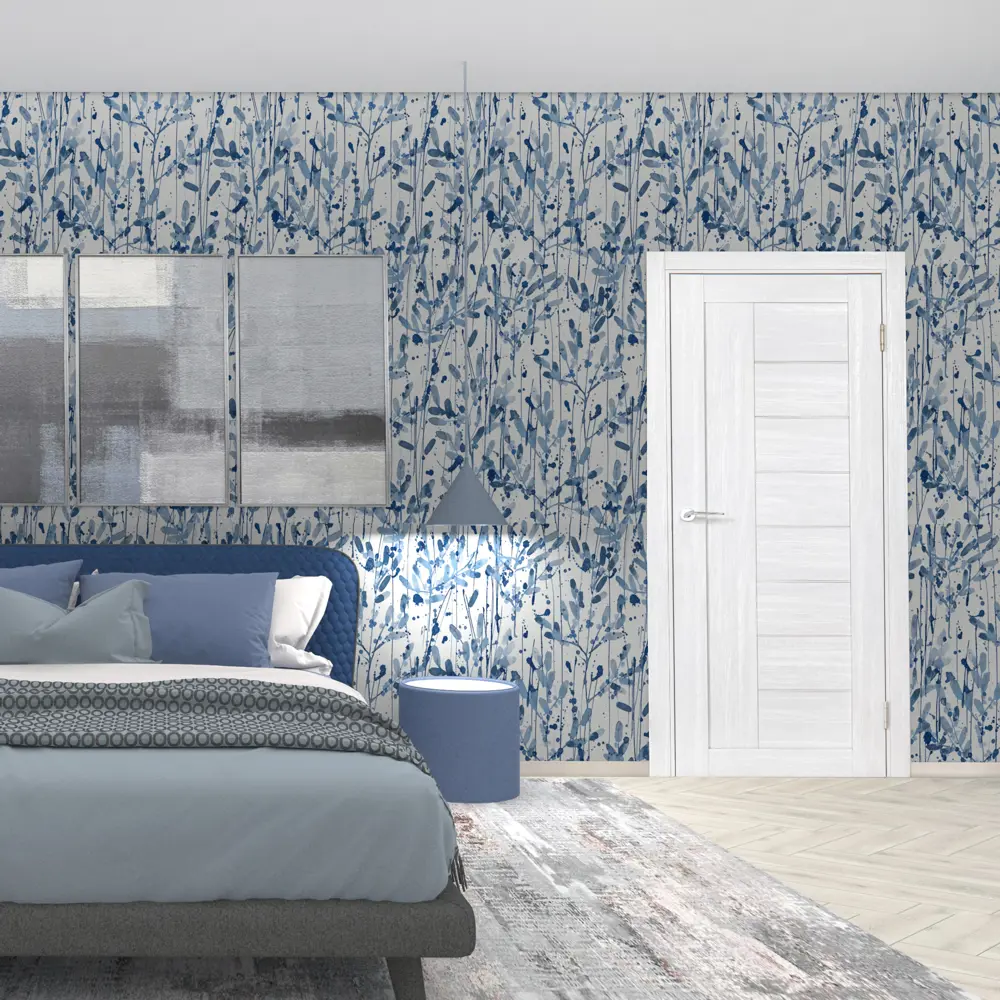 Комплект двери Легда-29.1 глухая 90x200 см Hardflex цвет светло серый с добором 100 мм PORTIKA STLM-2209579 - Вид №1