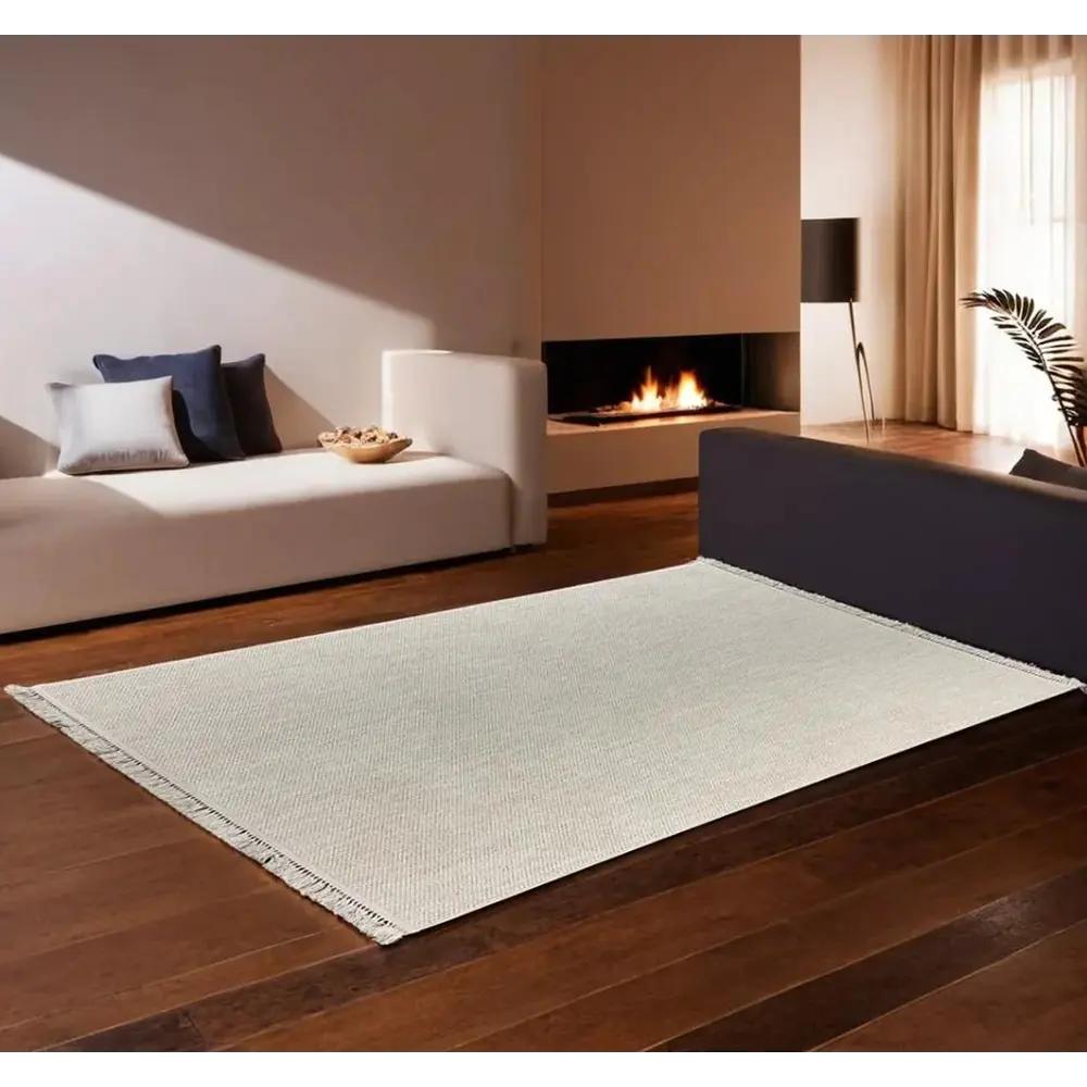 OZKAPLAN KARPET Vegas - кремовый ковер с петлевым ворсом 80x150 см 89374965 STLM-1338705 - Вид №4