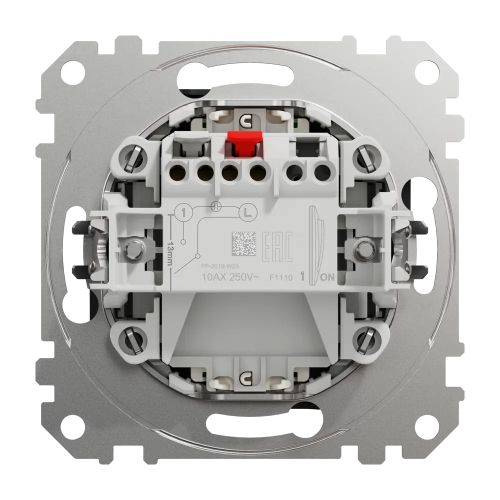 Выключатель встраиваемый Systeme Electric Sedna Design 1 клавиша с подсветкой, цвет антрацит Sedna Design Elements STLM-2171660 - Вид №2