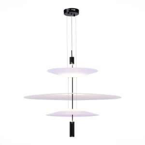 Светильник подвесной светодиодный ST LUCE SL6101.423.01 5 м² теплый белый свет цвет черный