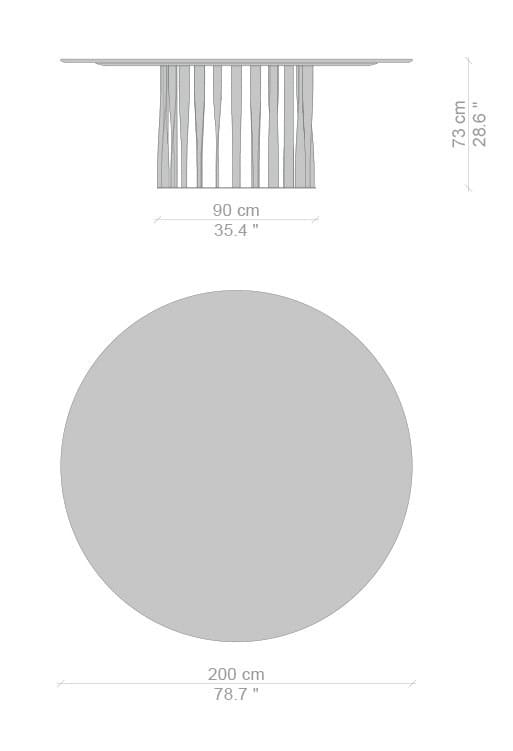 Стол с алюминиевым основанием CASSINA BOBOLI ARCH-00150248 - Вид №7