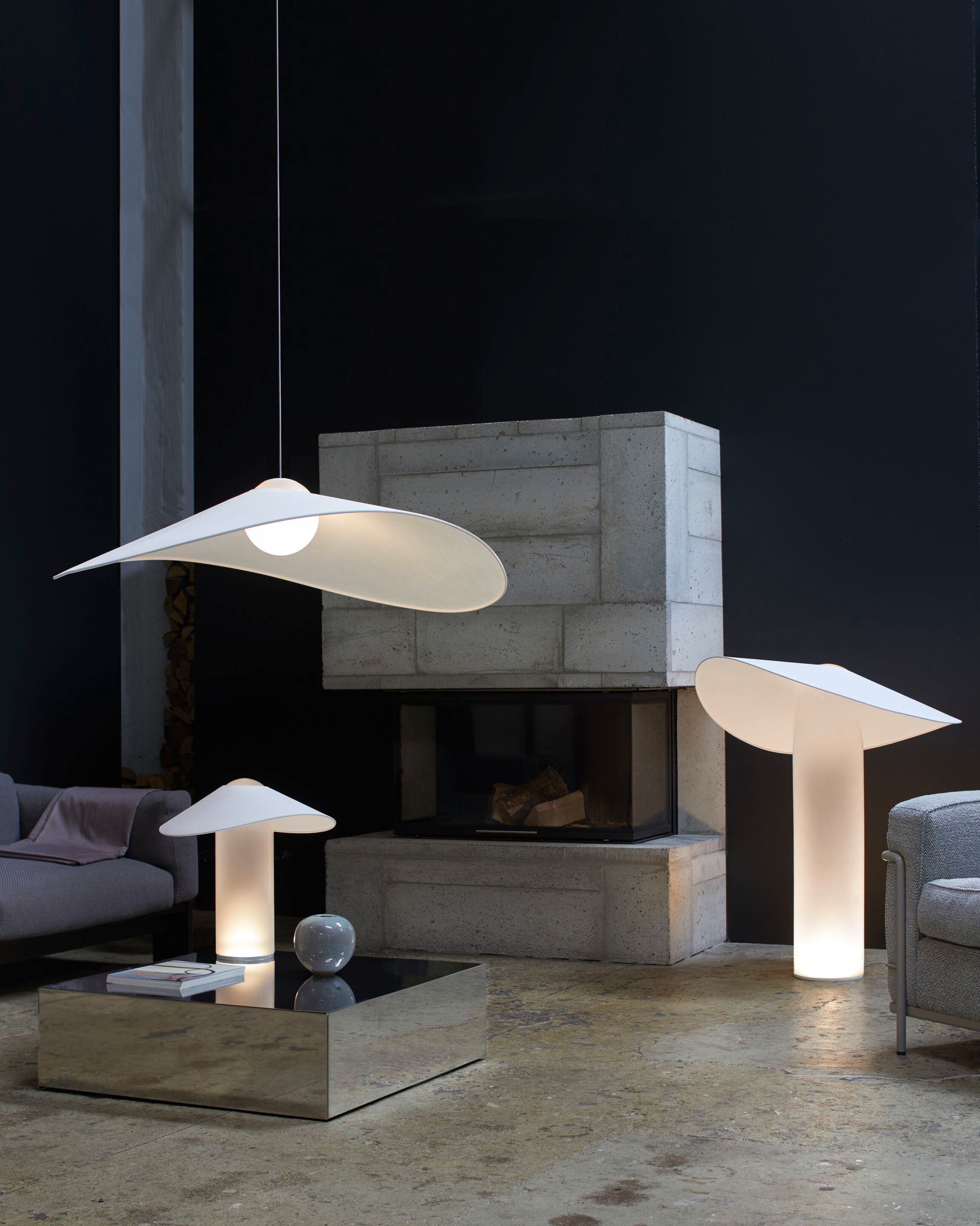 Регулируемая напольная лампа из дутого стекла Midgard Licht Loja ARCH-00067482 - Вид №3