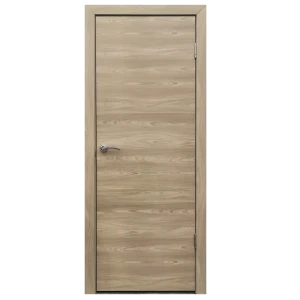 Дверь межкомнатная глухая финиш-бумага ламинация цвет ясень коричневый 60x200 см (с замком)