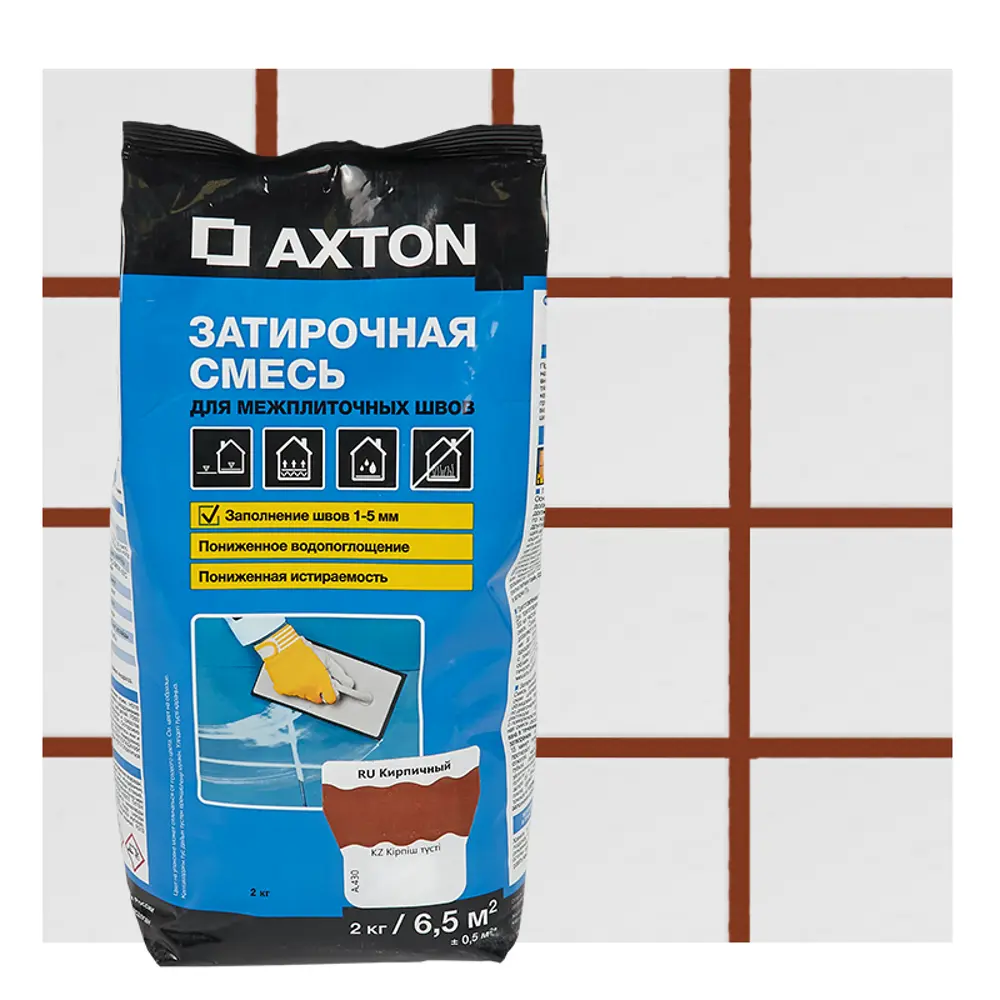 Затирка цементная Axton А430 цвет кирпичный 2 кг Без серии STLM-2071231