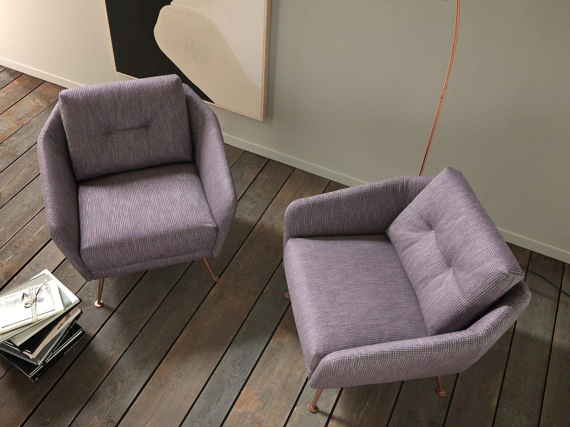 Тканевое кресло с подлокотниками VALENTINI ARCH-00134925 - Вид №3