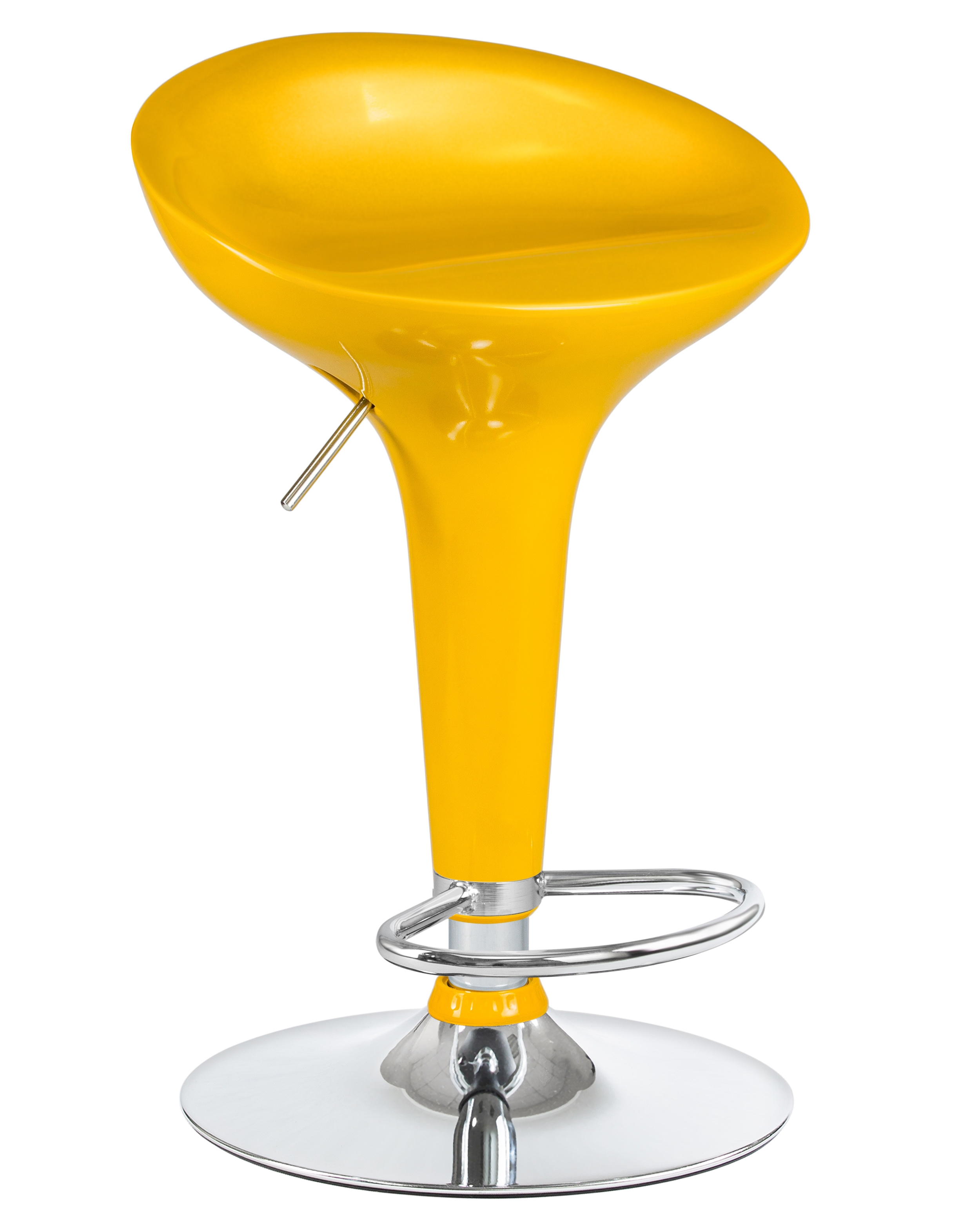 92707547 Барный стул Bomba LM 43х66х36см ABS-тестик цвет желтый STLM-0536232 DOBRIN