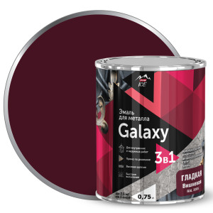 84871671 Эмаль по металлу Galaxy гладкая цвет вишневый 0.75 л STLM-0056704 PARADE