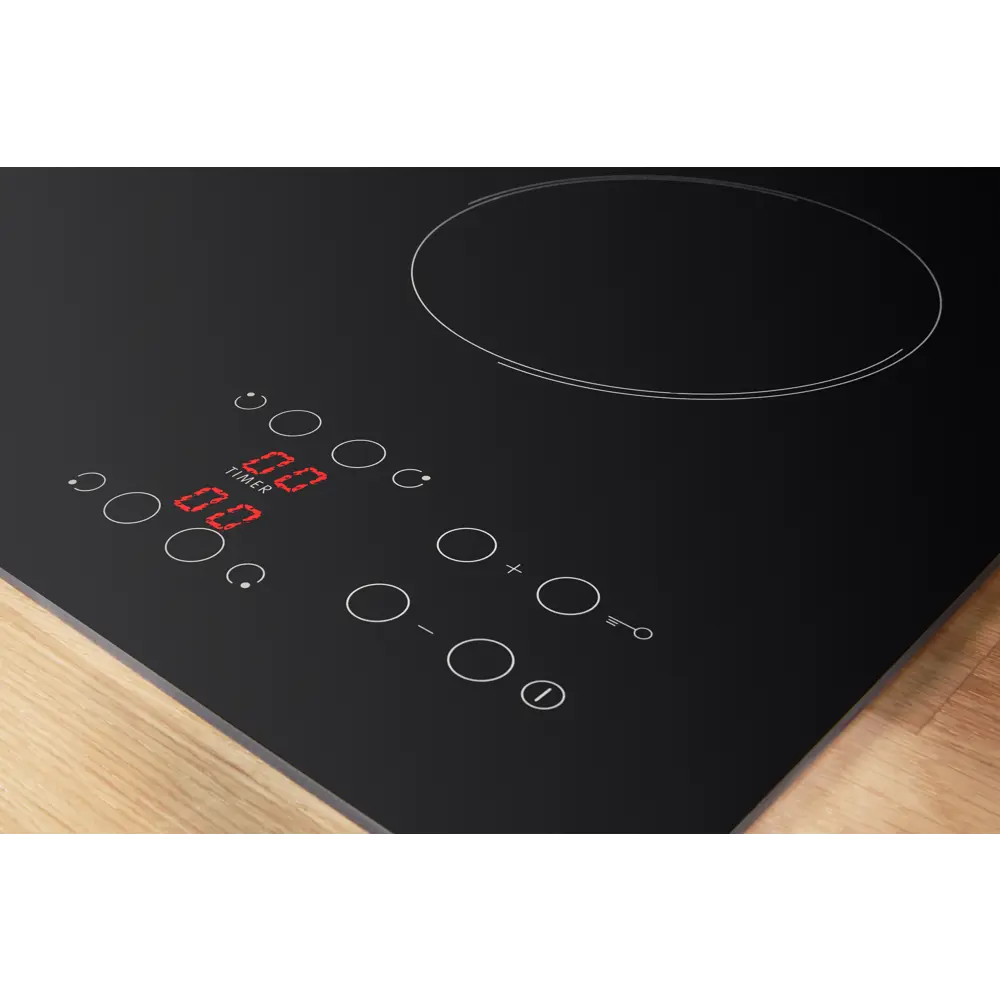 Варочная панель электрическая Indesit RI 360 C 3 конфорки 56x49 см цвет чёрный STLM-2002137 - Вид №2