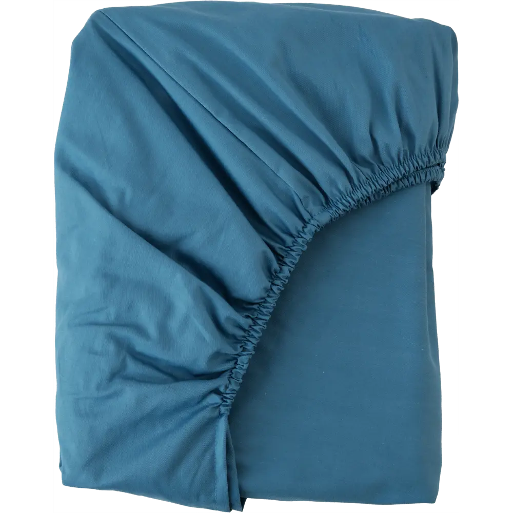 Простыня полутороспальная Mona Liza Premium, 200x160 см, сатин, цвет сине-голубой 82493889 STLM-2187071 Santreyd 