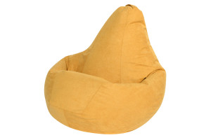 17994835 Кресло-мешок , желтый, велюр, р.2XL 5022731 DreamBag