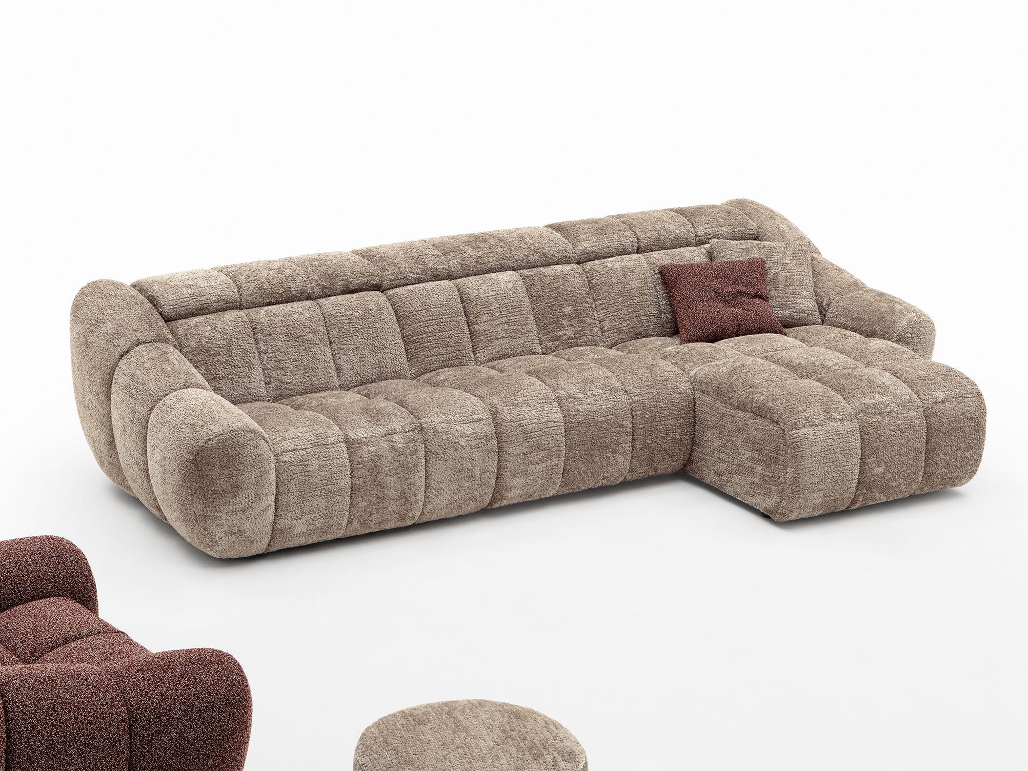 Модульный тканевый диван AERRE ITALIA виноград ARCH-00138812