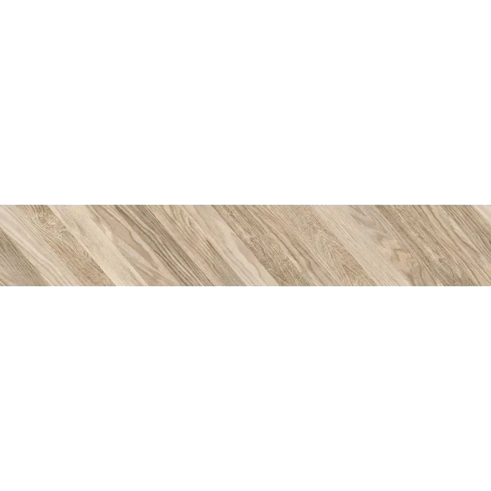 Керамогранит Golden Tile Wood Chevron left 15x90 см 1.08 м² цвет бежевый WoodChevron STLM-2105279