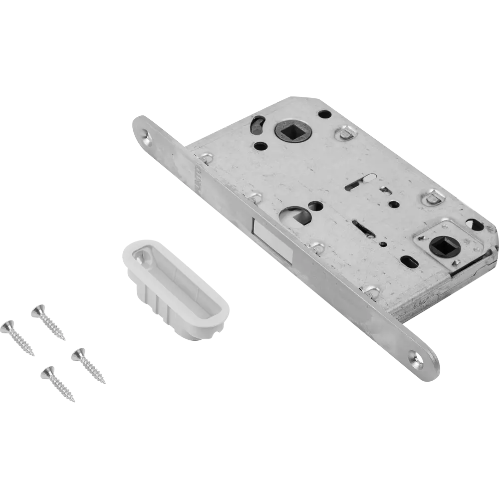 Защёлка под фиксатор 50-96 196x195x18 мм магнит цвет хром матовый PUNTO STLM-2107625 - Вид №1