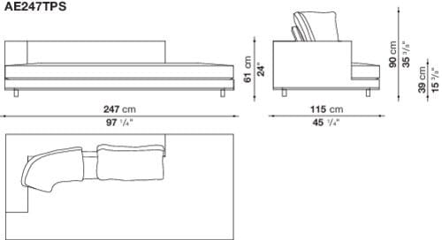Угловой и секционный диван из ткани Maxalto ARBITER ARCH-00077969 - Вид №11