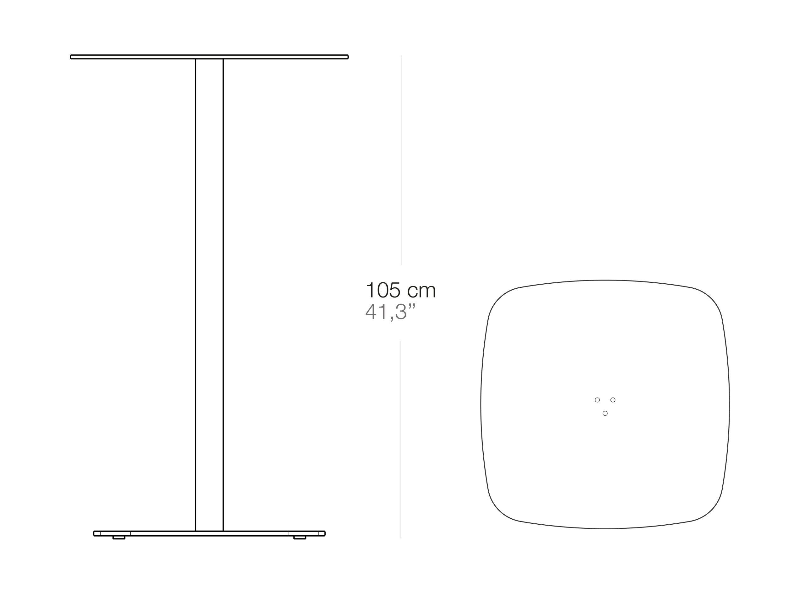 Алюминиевый высокий квадратный садовый стол Bivaq Sirkel ARCH-00086403 - Вид №2
