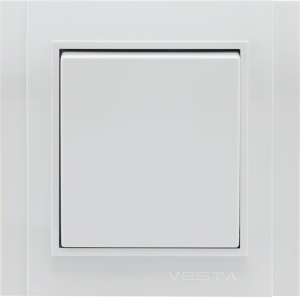 90632298 Выключатель встраиваемый FVK020101BEL 1 клавиша цвет белый Verona STLM-0318478 VESTA-ELECTRIC