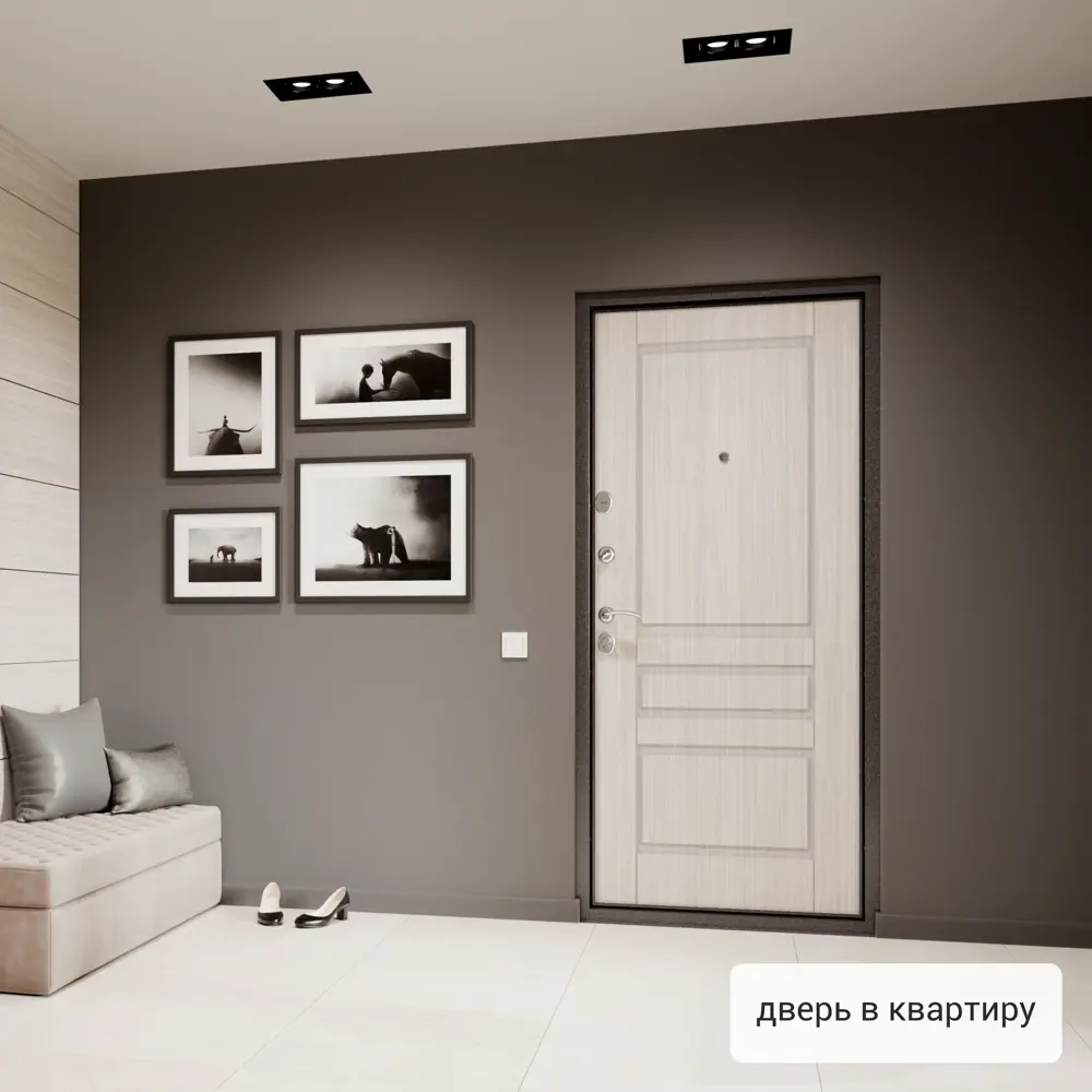 Дверь входная металлическая Страйд Летиция 860 мм левая цвет перламутр TOREX STLM-2096743 - Вид №17